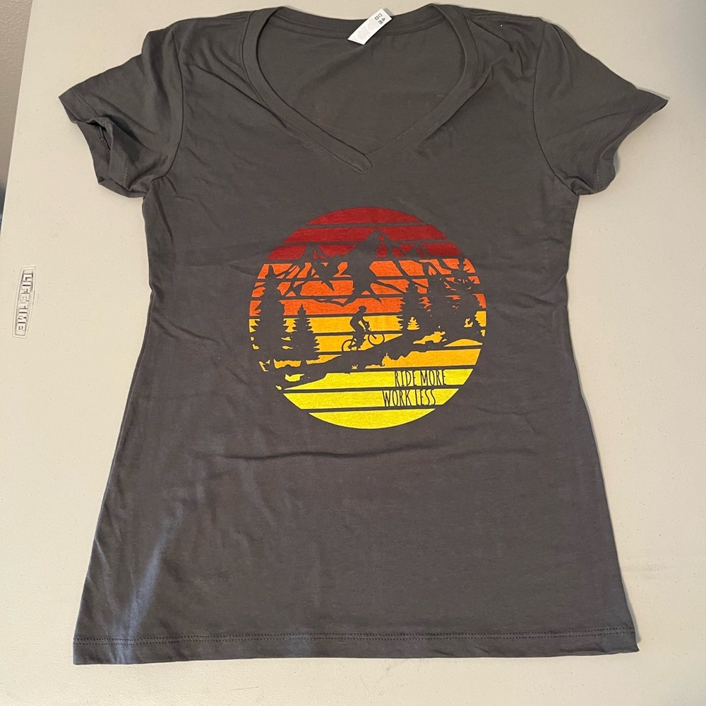 MTB t-shirt, Ride more work less, In search of Epic.